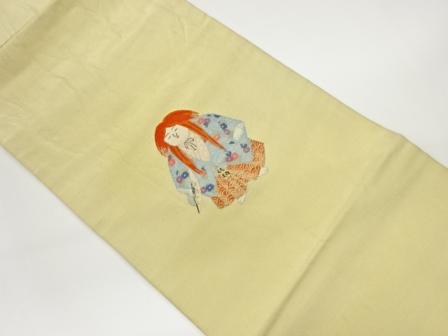 演者模様織出し名古屋帯